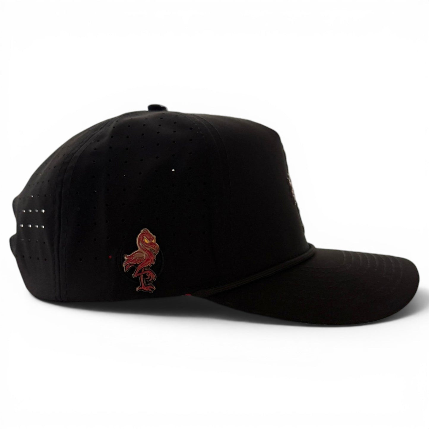 Jogie Loe's Flamingo Golf Hat | Snapback Cap | Built-in Magnetic Ball Marker Holder + Marker Included | Adjustable Flamingo - Club Rehab
