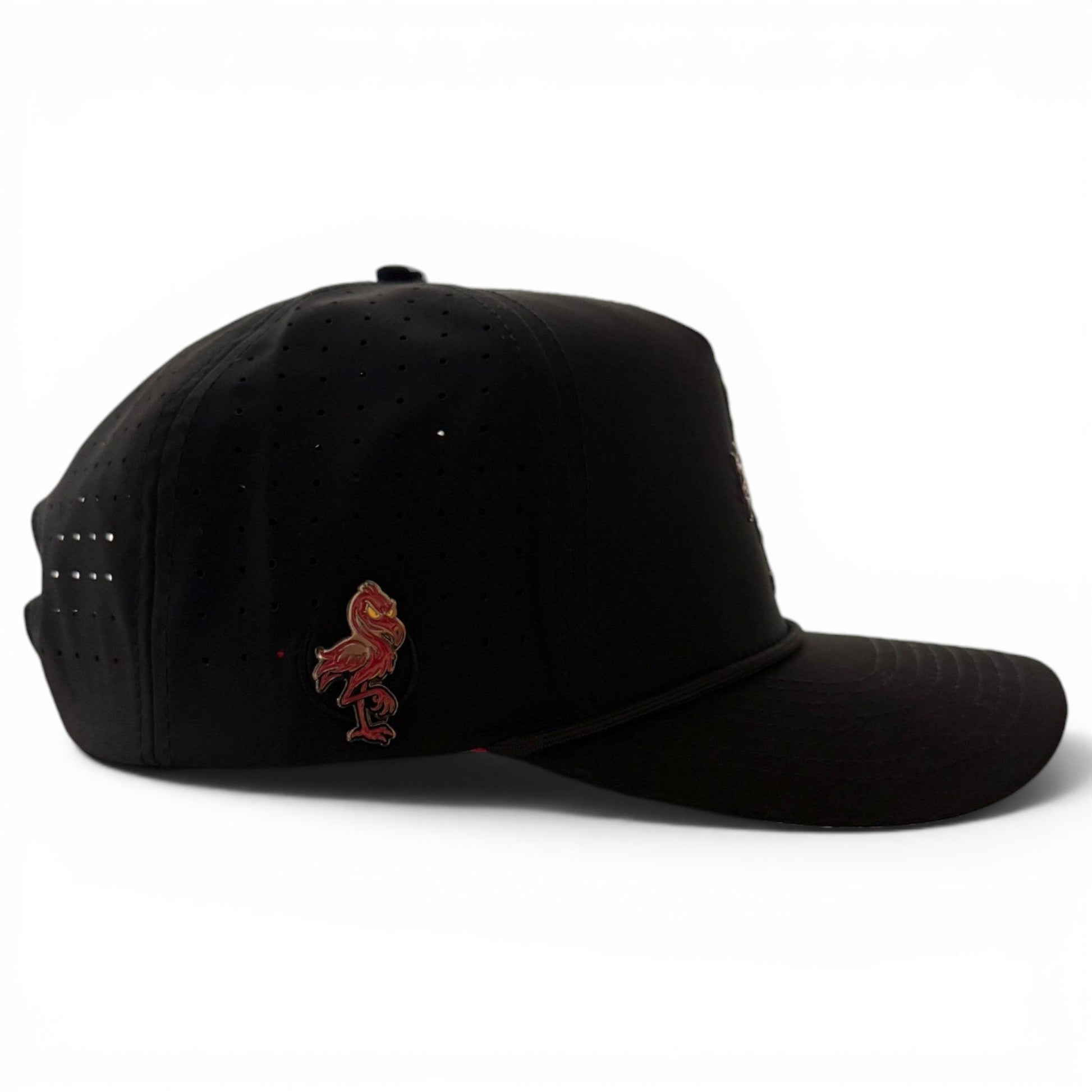Jogie Loe's Flamingo Golf Hat | Snapback Cap | Built-in Magnetic Ball Marker Holder + Marker Included | Adjustable Flamingo - Club Rehab