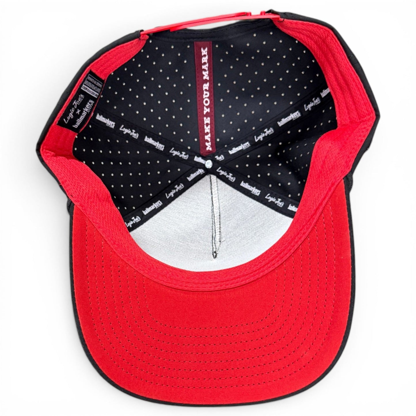 Jogie Loe's Flamingo Golf Hat | Snapback Cap | Built-in Magnetic Ball Marker Holder + Marker Included | Adjustable Flamingo - Club Rehab