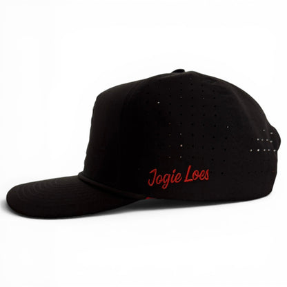 Jogie Loe's Flamingo Golf Hat | Snapback Cap | Built-in Magnetic Ball Marker Holder + Marker Included | Adjustable Flamingo - Club Rehab