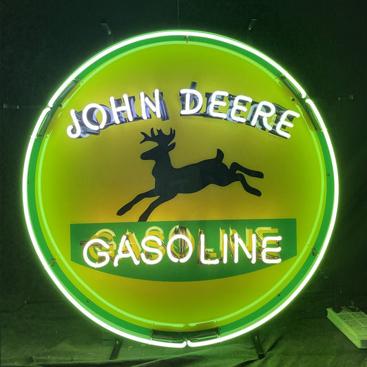 John Deere Gasoline Neon Signs - Club Rehab