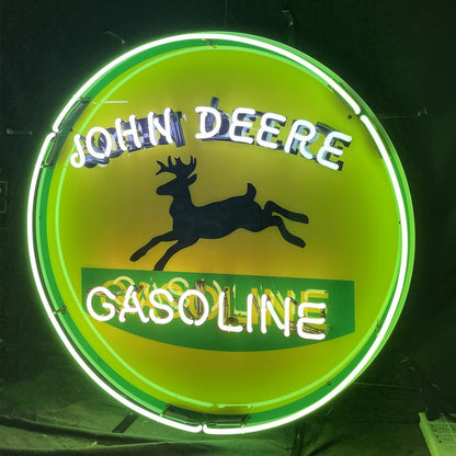 John Deere Gasoline Neon Signs - Club Rehab