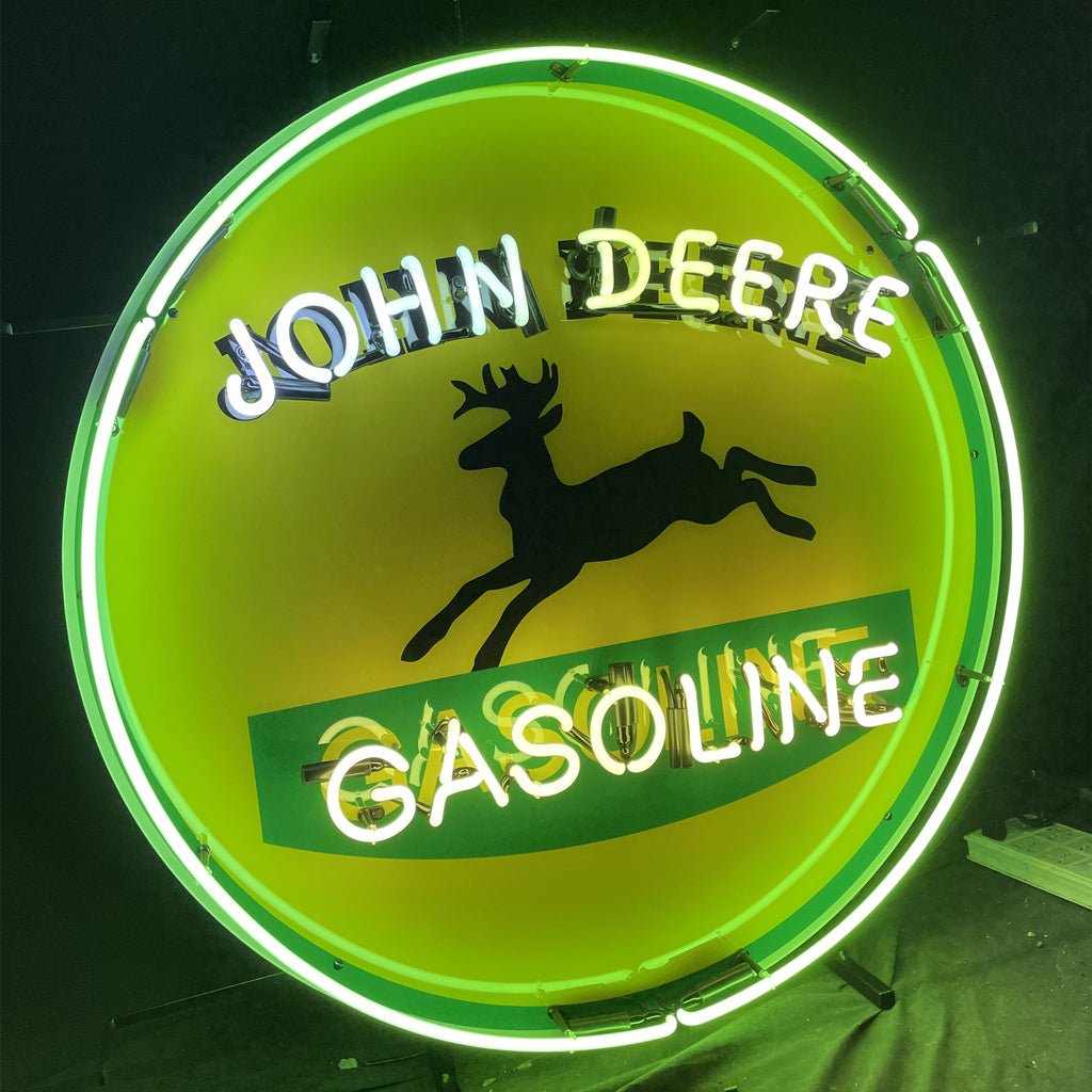 John Deere Gasoline Neon Signs - Club Rehab