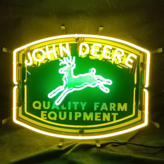 John Deere Quality Farm Equipment Neon Signs Light - Club Rehab
