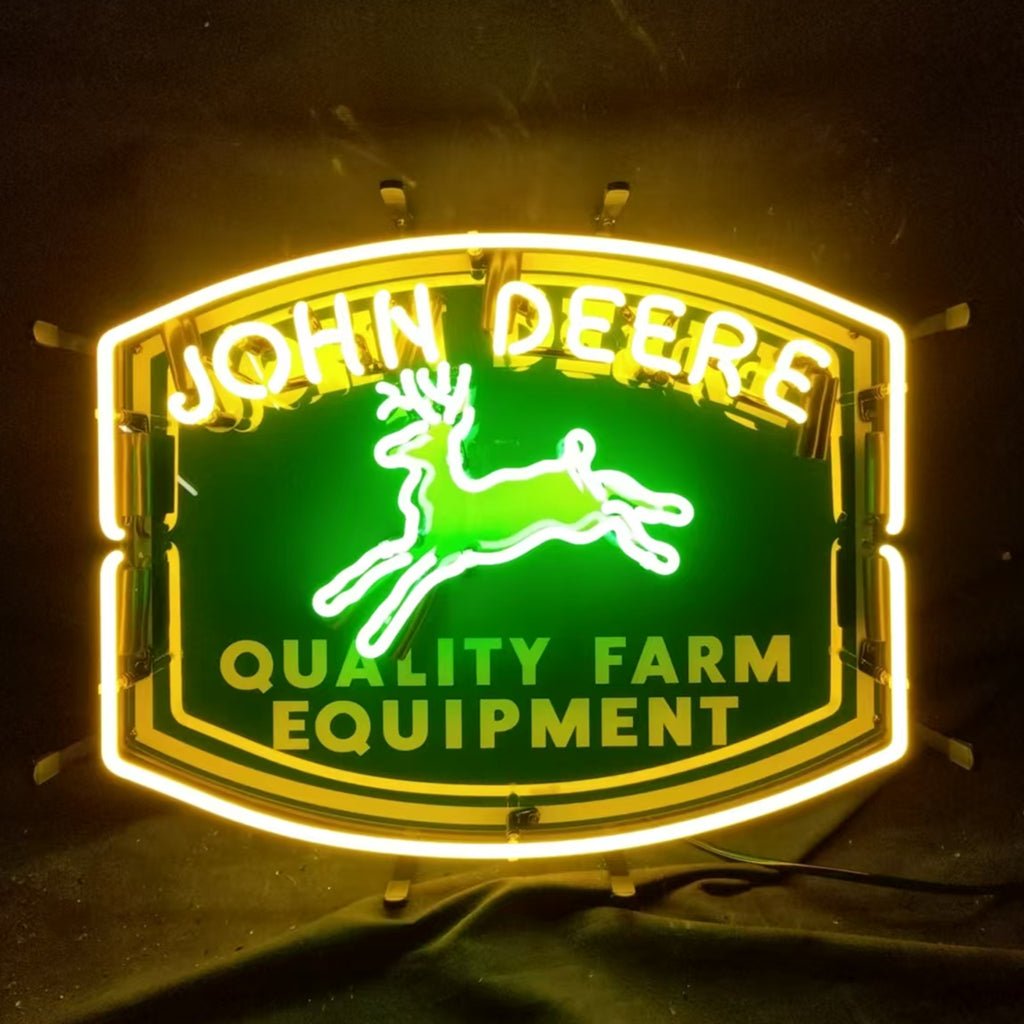 John Deere Quality Farm Equipment Neon Signs Light - Club Rehab