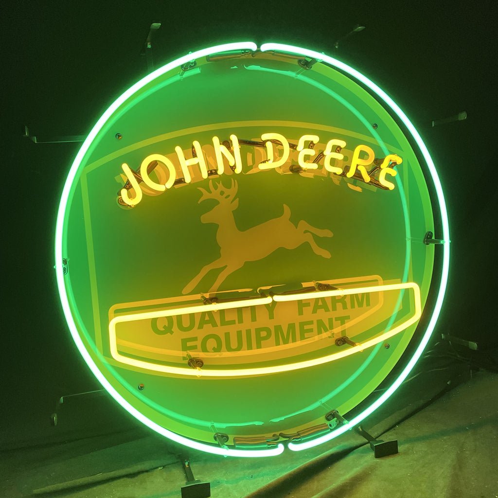 John Deere Quality Farm Equipment Neon Signs - Club Rehab