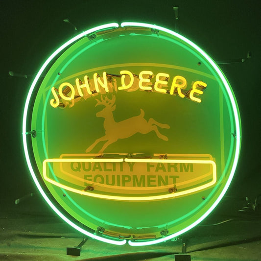 John Deere Quality Farm Equipment Neon Signs - Club Rehab