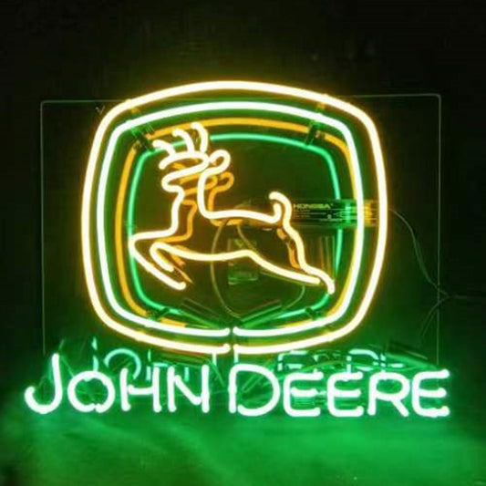 John Deere Tractor Logo Neon Signs Light - Club Rehab