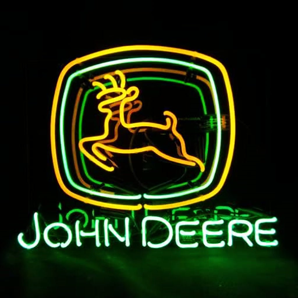 John Deere Tractor Logo Neon Signs Light - Club Rehab
