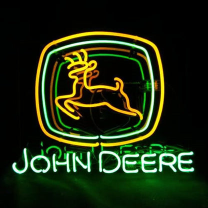 John Deere Tractor Logo Neon Signs Light - Club Rehab