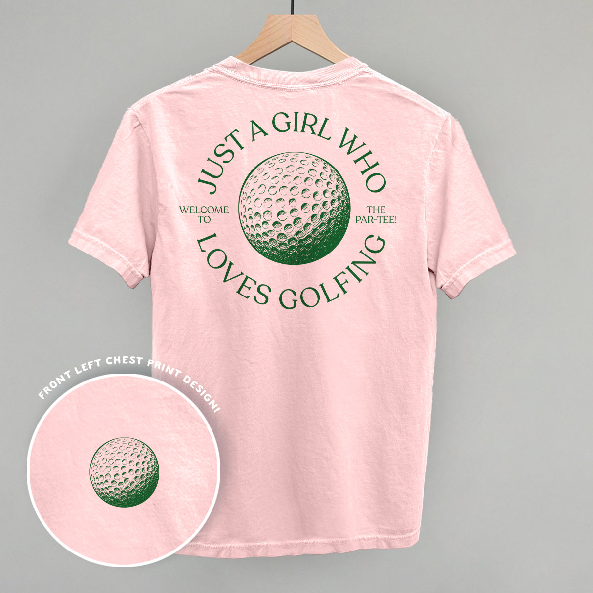 Just A Girl Who Loves Golfing (Back Print), alternate product view 2