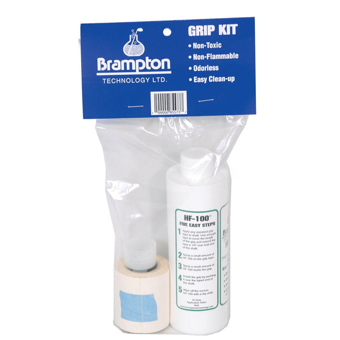 Brampton Technology Grip Kit packaging with tape and labels on a white background