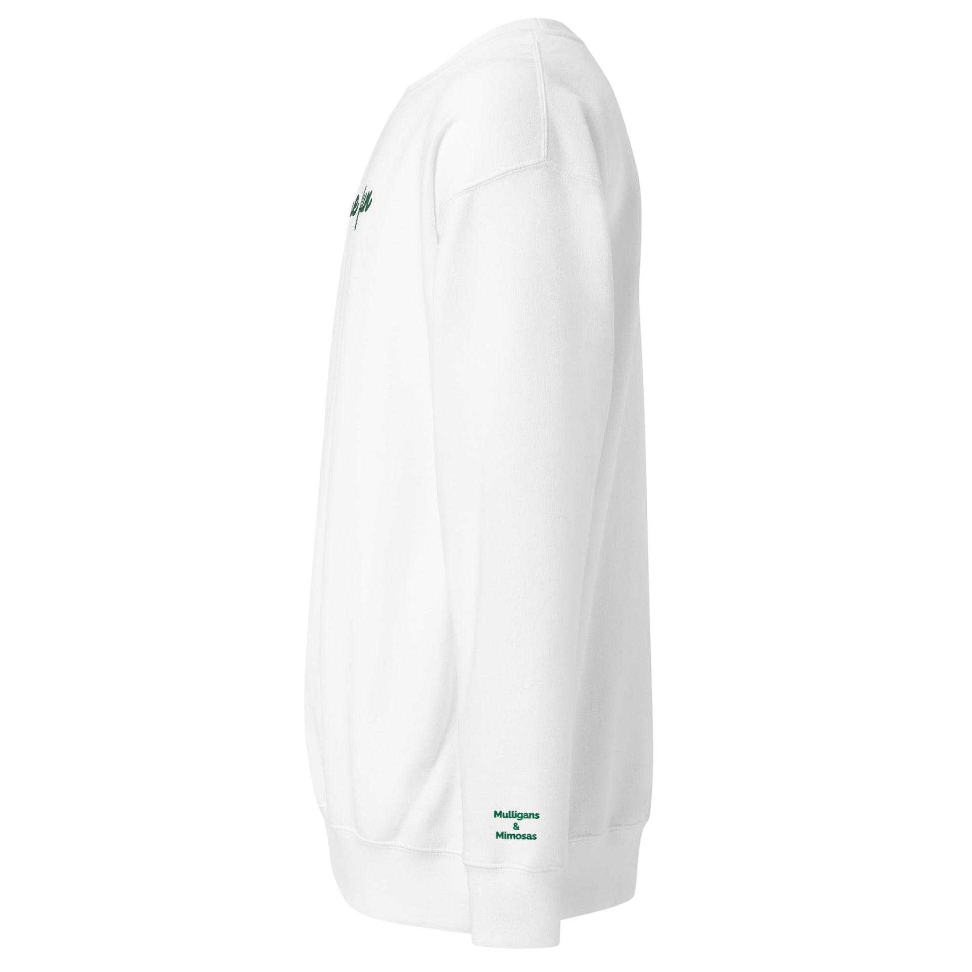 Just Fore Fun – Embroidered Golf Sweatshirt - White S - Club Rehab