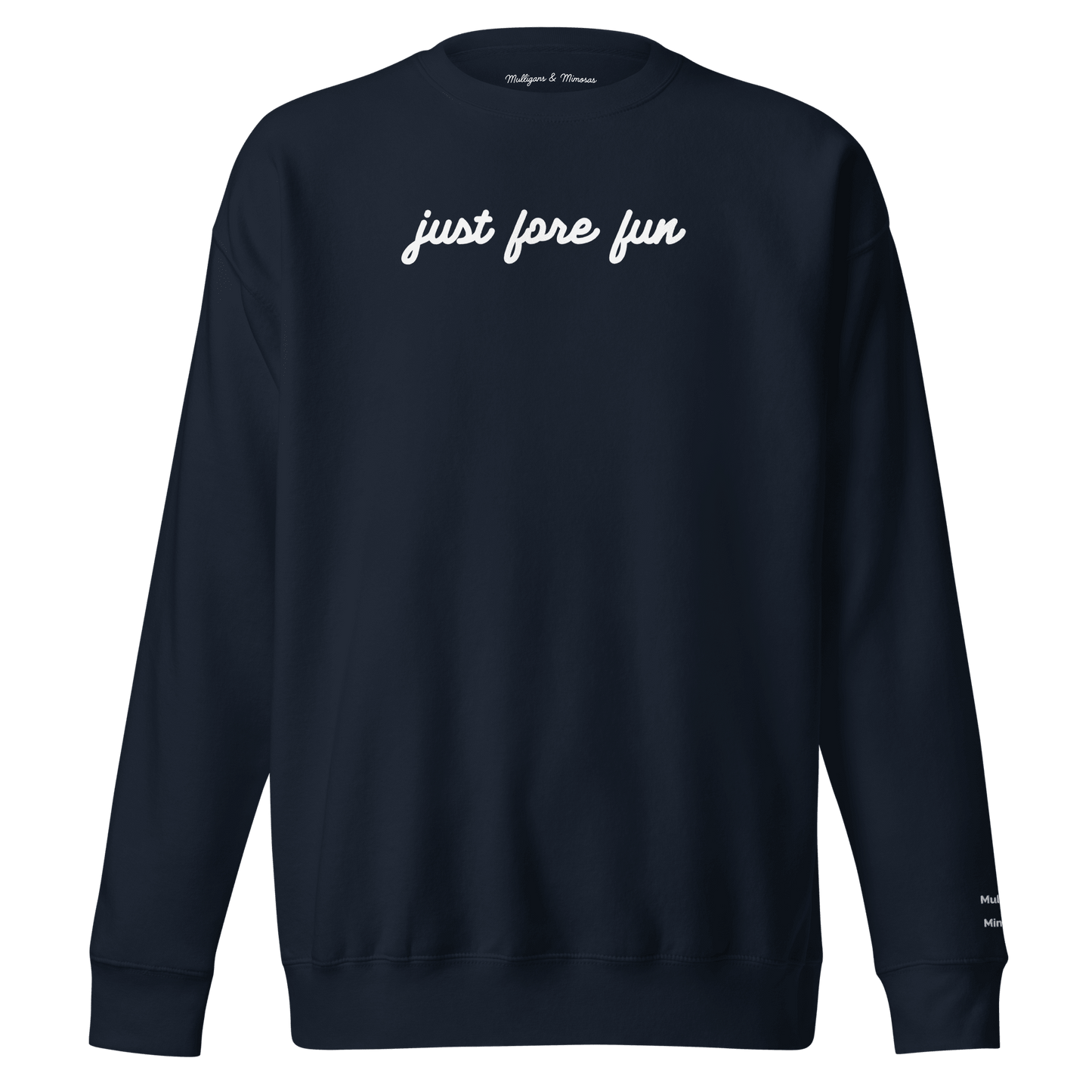 Just Fore Fun – Embroidered Golf Sweatshirt - Navy Blazer S - Club Rehab