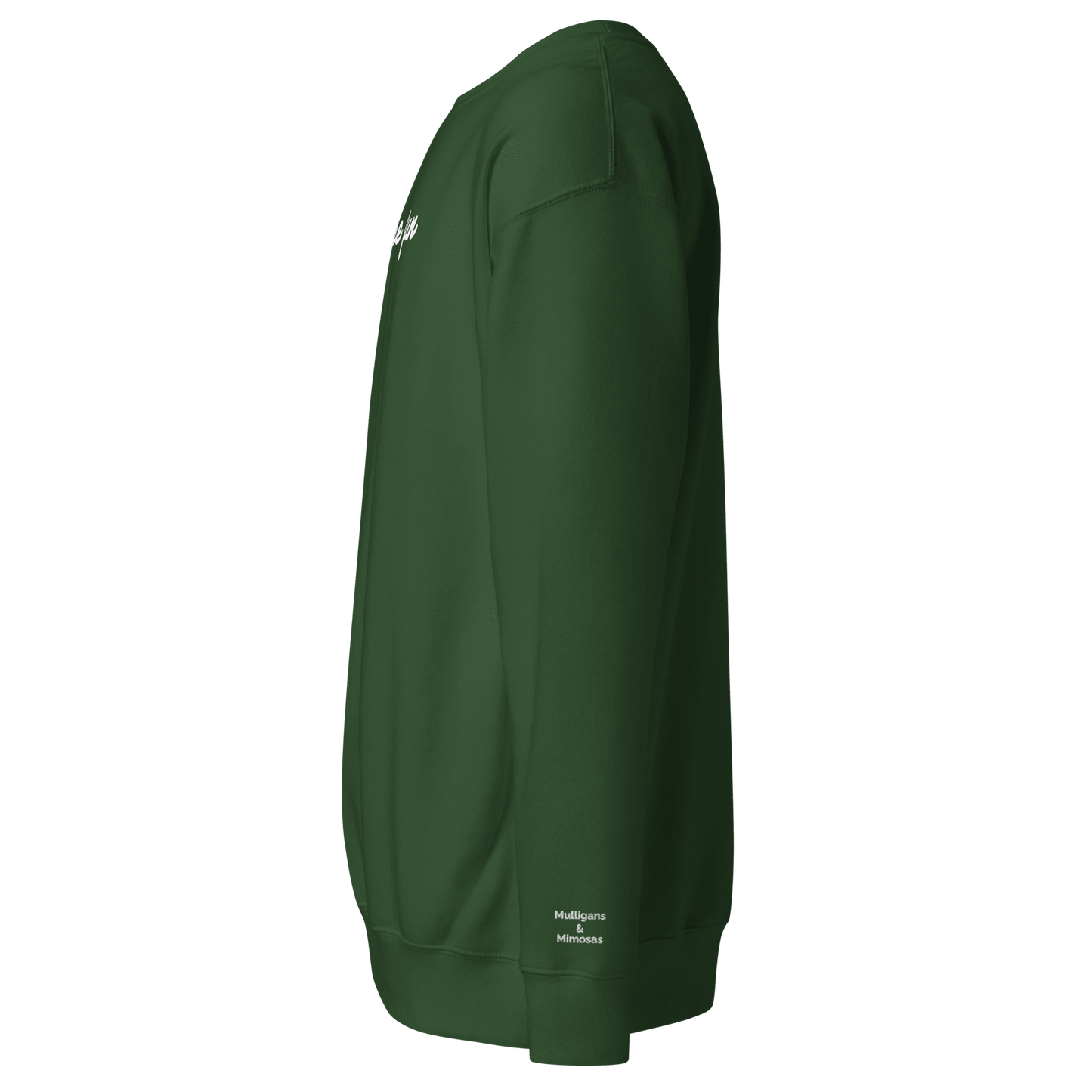 Just Fore Fun – Embroidered Golf Sweatshirt - Forest Green S - Club Rehab