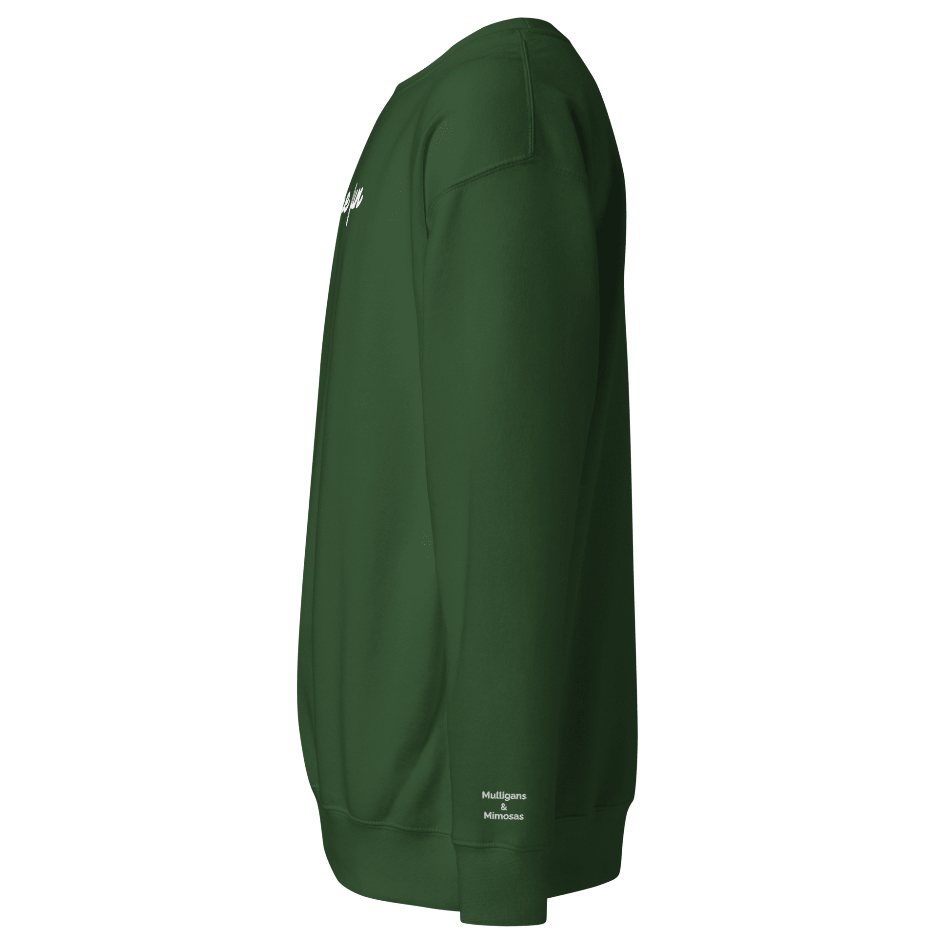 Just Fore Fun – Embroidered Golf Sweatshirt - Forest Green S - Club Rehab