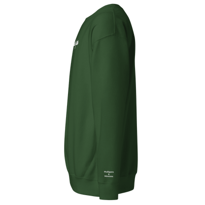 Just Fore Fun – Embroidered Golf Sweatshirt - Forest Green S - Club Rehab