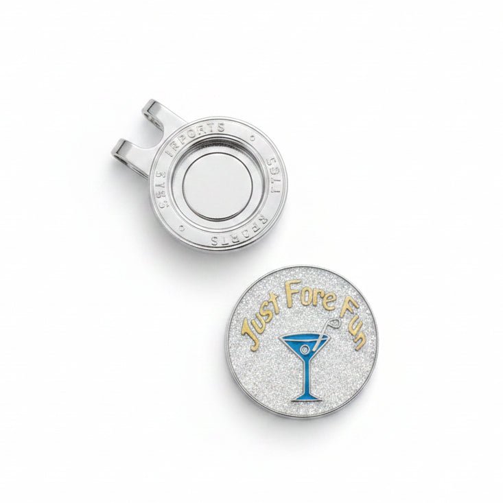 Just Fore Fun Golf Ball Marker - Yellow - Club Rehab