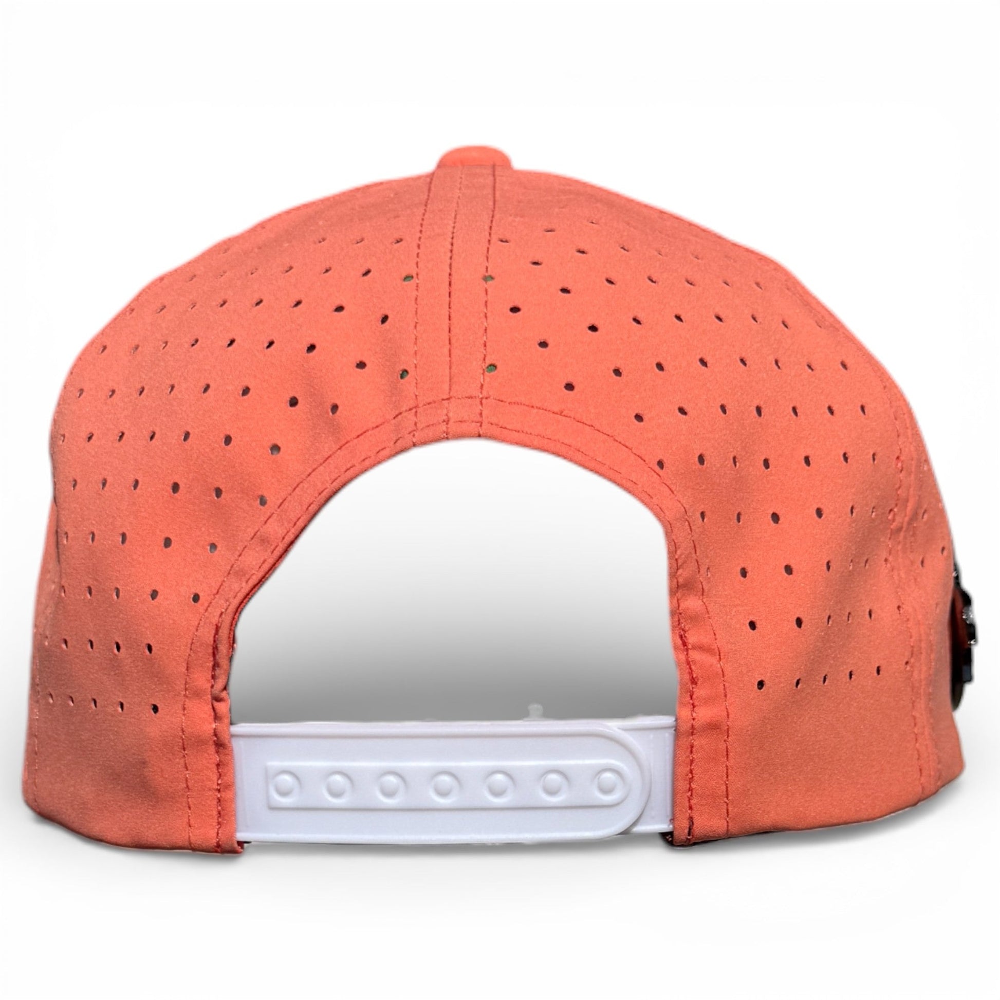 Just Peachy Golf Hat | Snapback Cap | Built-in Magnetic Ball Marker Holder + Marker Included | Adjustable Peach - Club Rehab