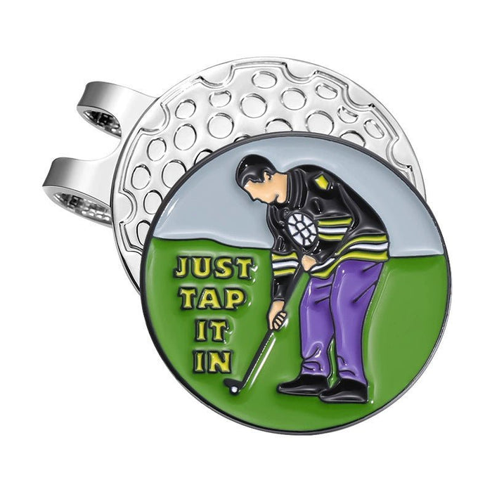 Just Tap It In Golf Ball Marker Clip - Club Rehab
