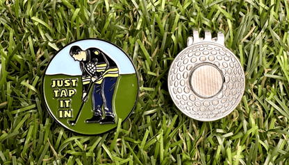 Just Tap It In Golf Ball Marker Clip - Club Rehab