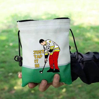 “Just Tap It In” Valuables Pouch – Happy - Inspired Golf Bag Essential - Club Rehab