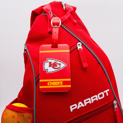 Kansas City Chiefs plastic golf bag tag by Team Golf, product photo 3