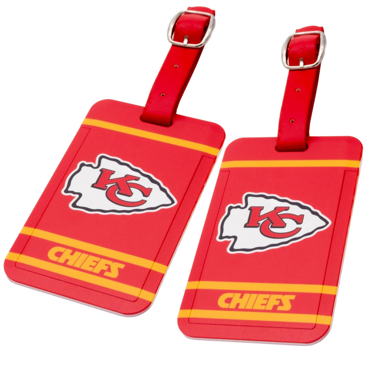 Kansas City Chiefs plastic golf bag tag by Team Golf, product photo 4