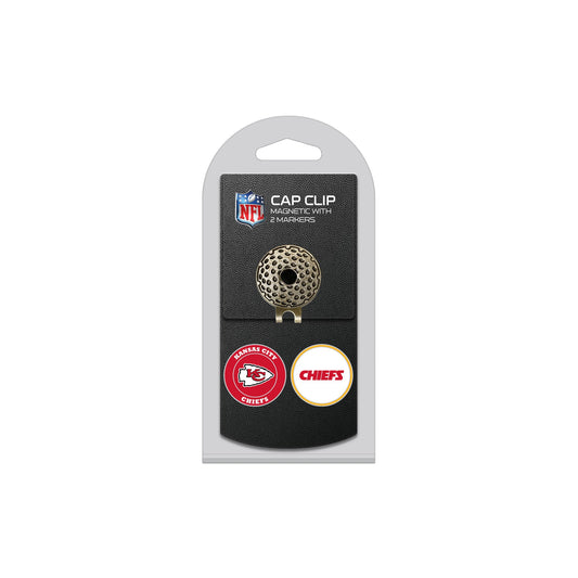KANSAS CITY CHIEFS hat clip with two golf ball markers