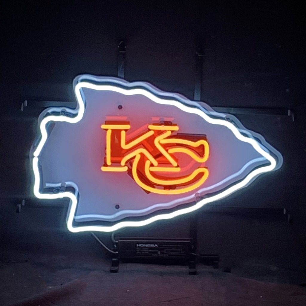 Kansas City Chiefs KC Football Logo Neon Signs - Club Rehab