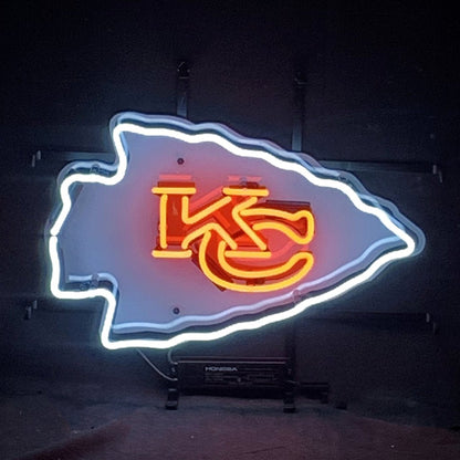 Kansas City Chiefs KC Football Logo Neon Signs - Club Rehab