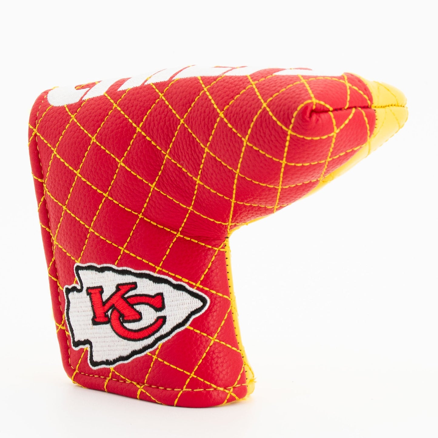Kansas City Chiefs Quilted Headcovers – Chiefs Kingdom Collection - Blade Putter Split - Club Rehab