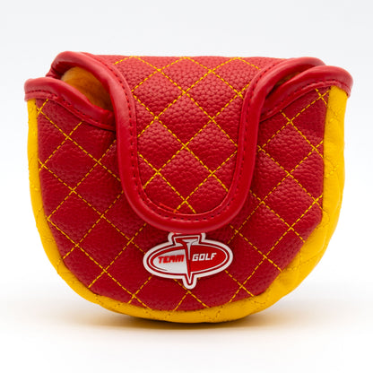 Kansas City Chiefs Solid Mallet Putter quilted headcover, back view