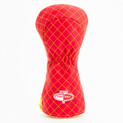 Kansas City Chiefs Split Driver quilted headcover, back view