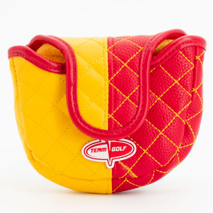 Kansas City Chiefs Split Mallet Putter quilted headcover, back view
