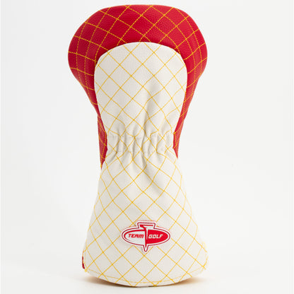 Kansas City Chiefs Striped Driver quilted headcover, back view