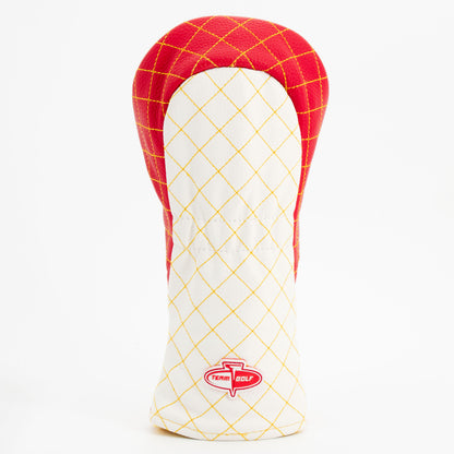 Kansas City Chiefs Striped Fairway quilted headcover, back view