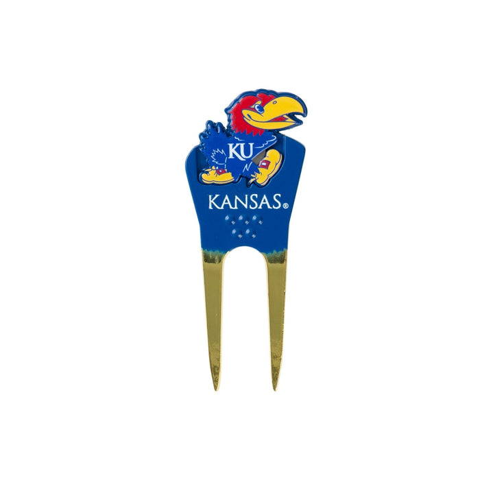 Kansas Jayhawks Custom Shaped Divot Tool - Image 1 - Club Rehab