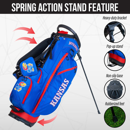 Kansas Jayhawks Fairway Stand Bag - Image 5 - Club Rehab