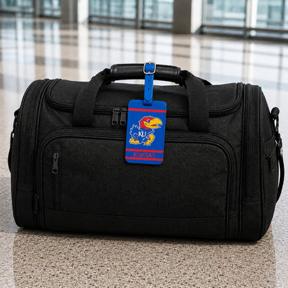 Kansas Jayhawks plastic golf bag tag by Team Golf, product photo 5