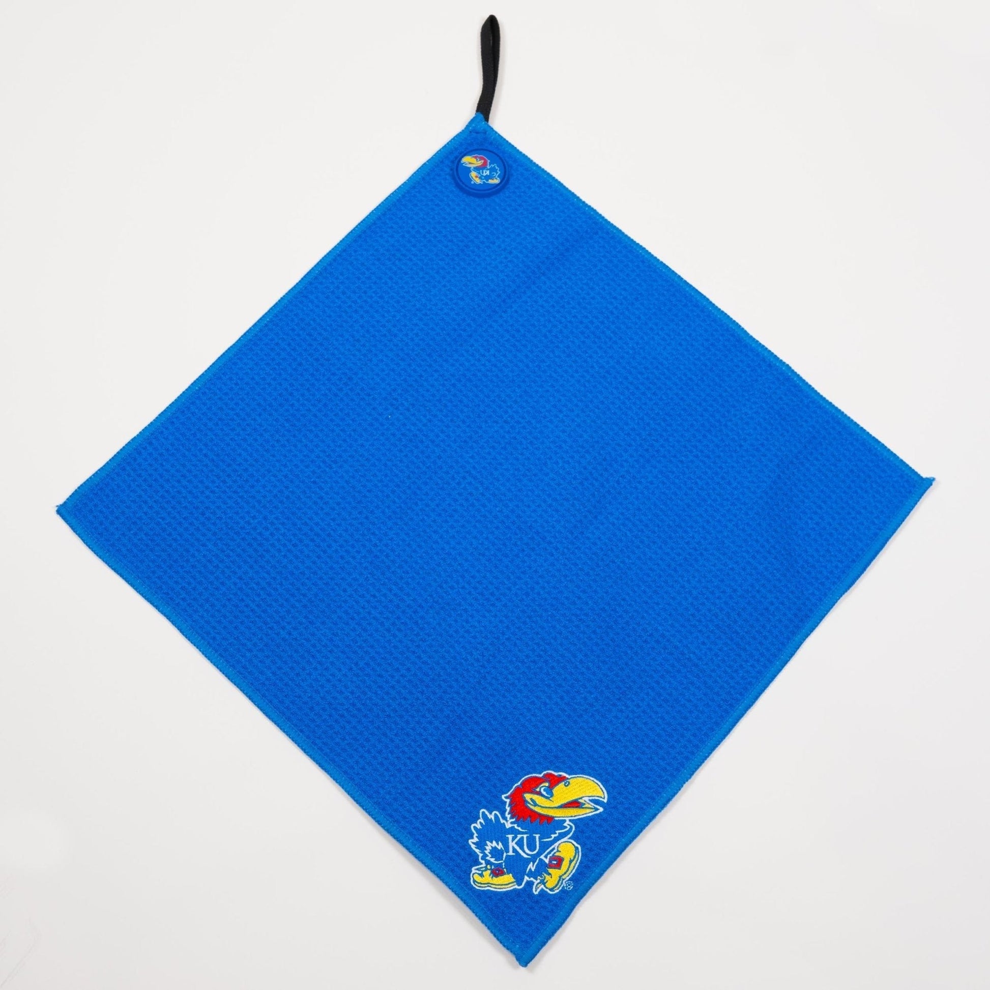 Kansas Jayhawks NCAA Magnetic Embroidered Golf Towel – 15" x 15" - Club Rehab
