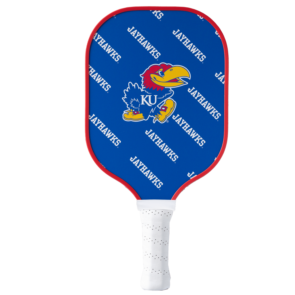 Kansas Jayhawks Pickleball Paddle | Carbon Fiber Face | 12mm Core - Club Rehab