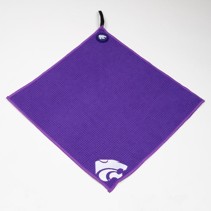 Kansas State Wildcats NCAA Magnetic Embroidered Golf Towel – 15" x 15" - Club Rehab