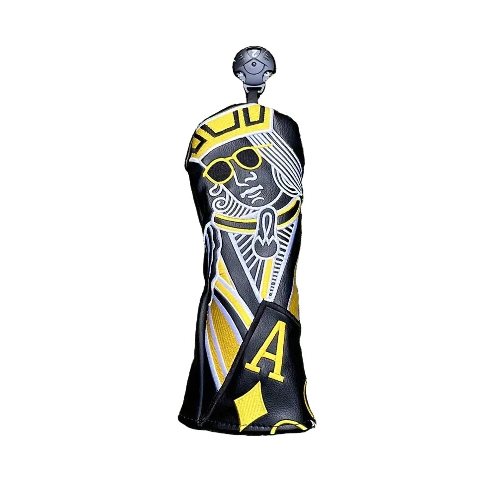 Black hybrid cover with yellow highlights