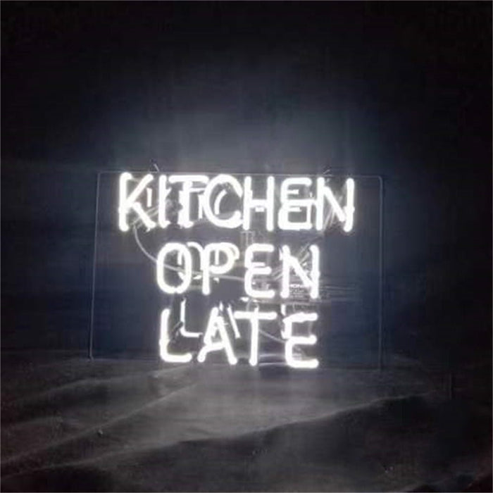 Kitchen Open Late Neon Signs - Club Rehab
