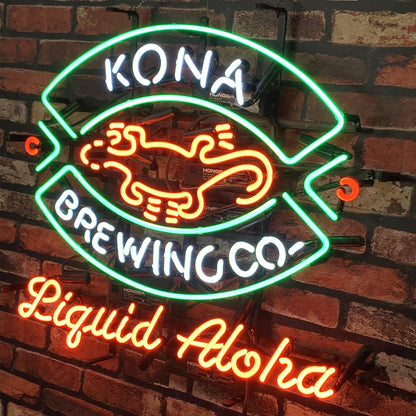 Kona Brewing Co. Liquid Aloha Neon Light Sign - Club Rehab