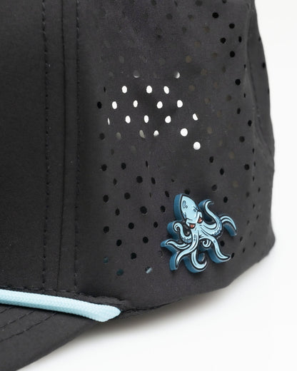 Kraken Black - Perforated Rope Hat - Club Rehab