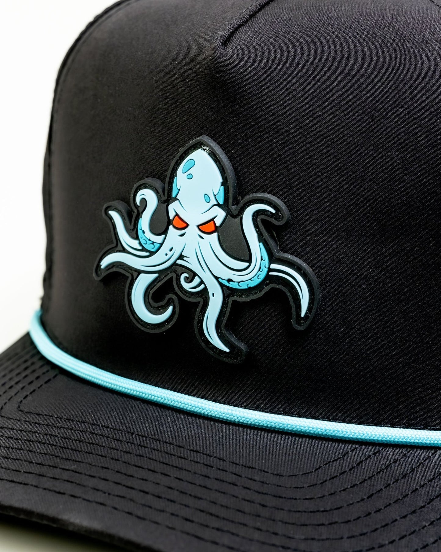Kraken Black - Perforated Rope Hat - Club Rehab