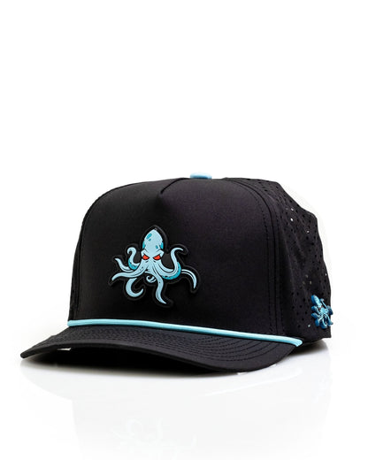 Kraken Black - Perforated Rope Hat - Club Rehab