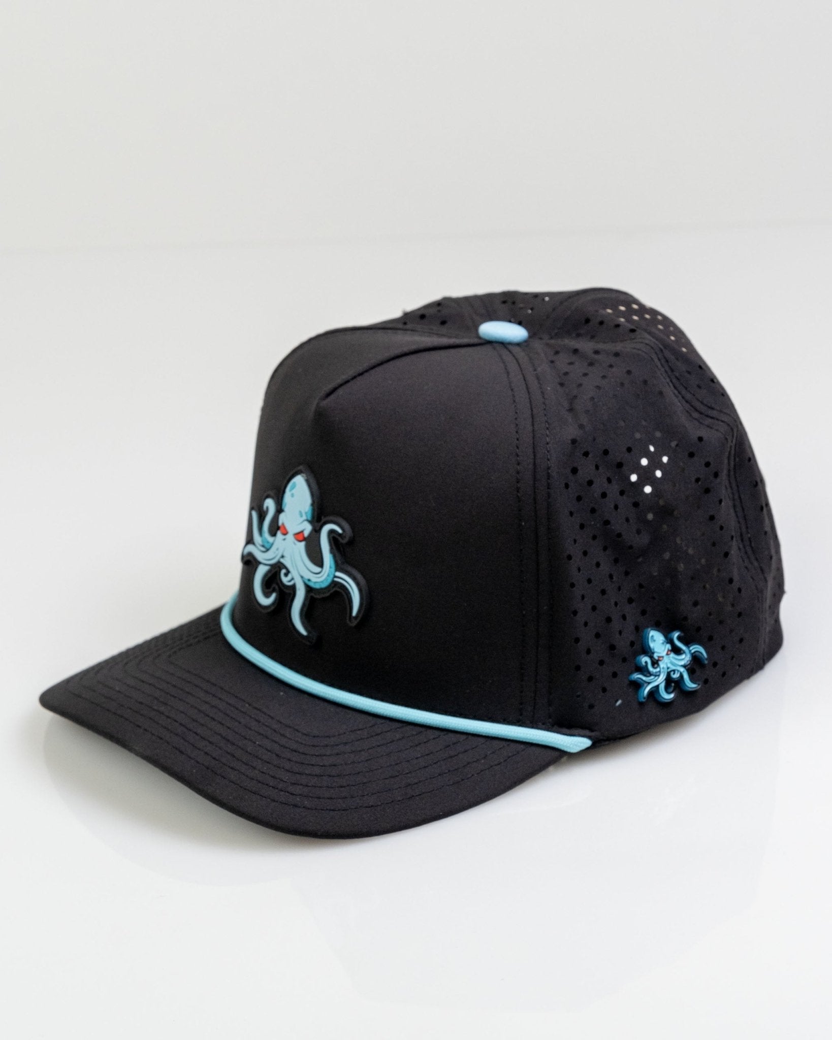 Kraken Black - Perforated Rope Hat - Club Rehab